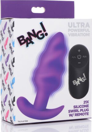 Vibrador Silicone Swirl Plug